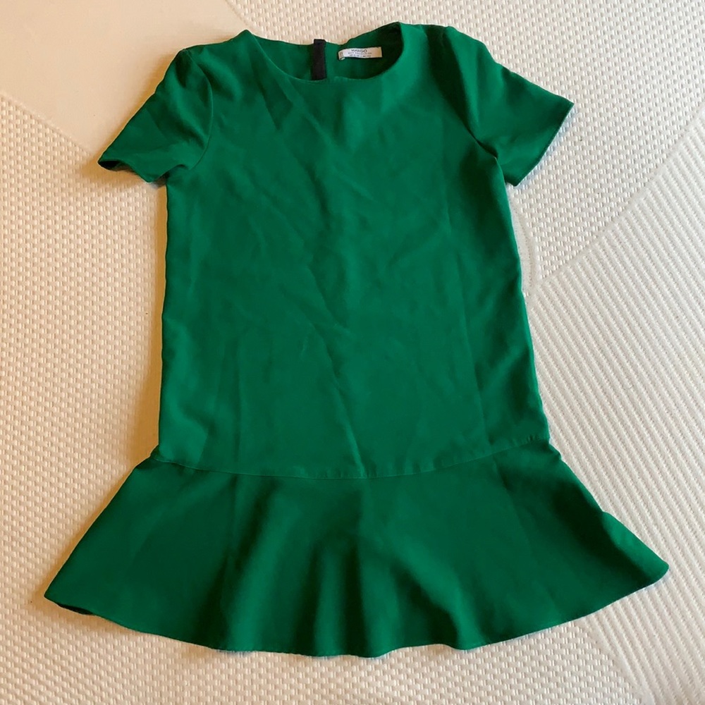 Mango green dress